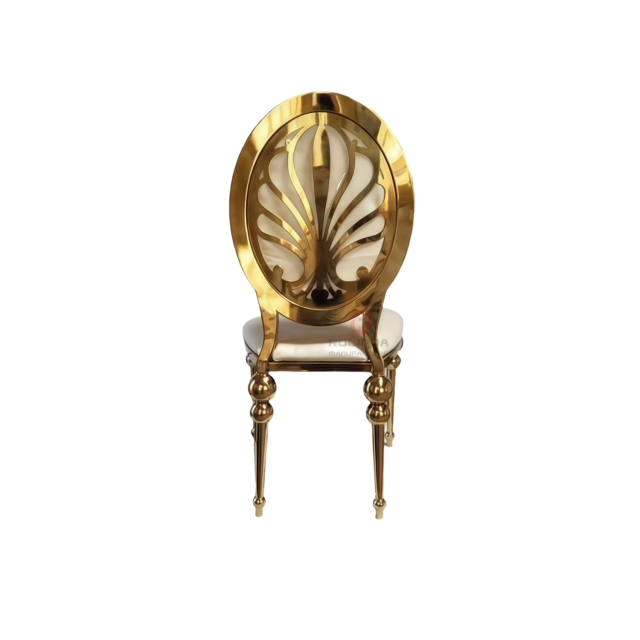 Wedding party Banquet event Phoenix Round pattern hollowed out chair