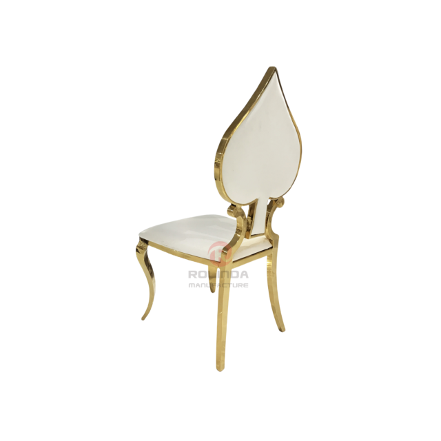 Wholesale Wedding Party Banquet PU Leather Sponge Stainless Steel Chairs