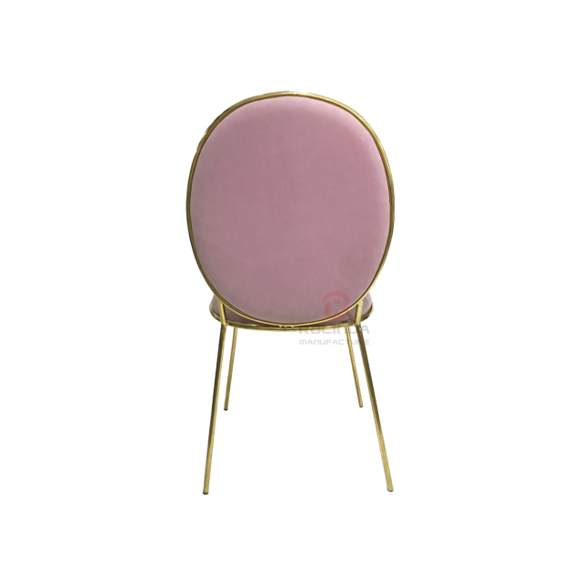 Stackable banquet event Gold flower cutout chair chair stainless steel chair