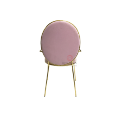 Velvet Restaurant Furniture Hotel Wedding Party Cushioned Stainless steel armchair