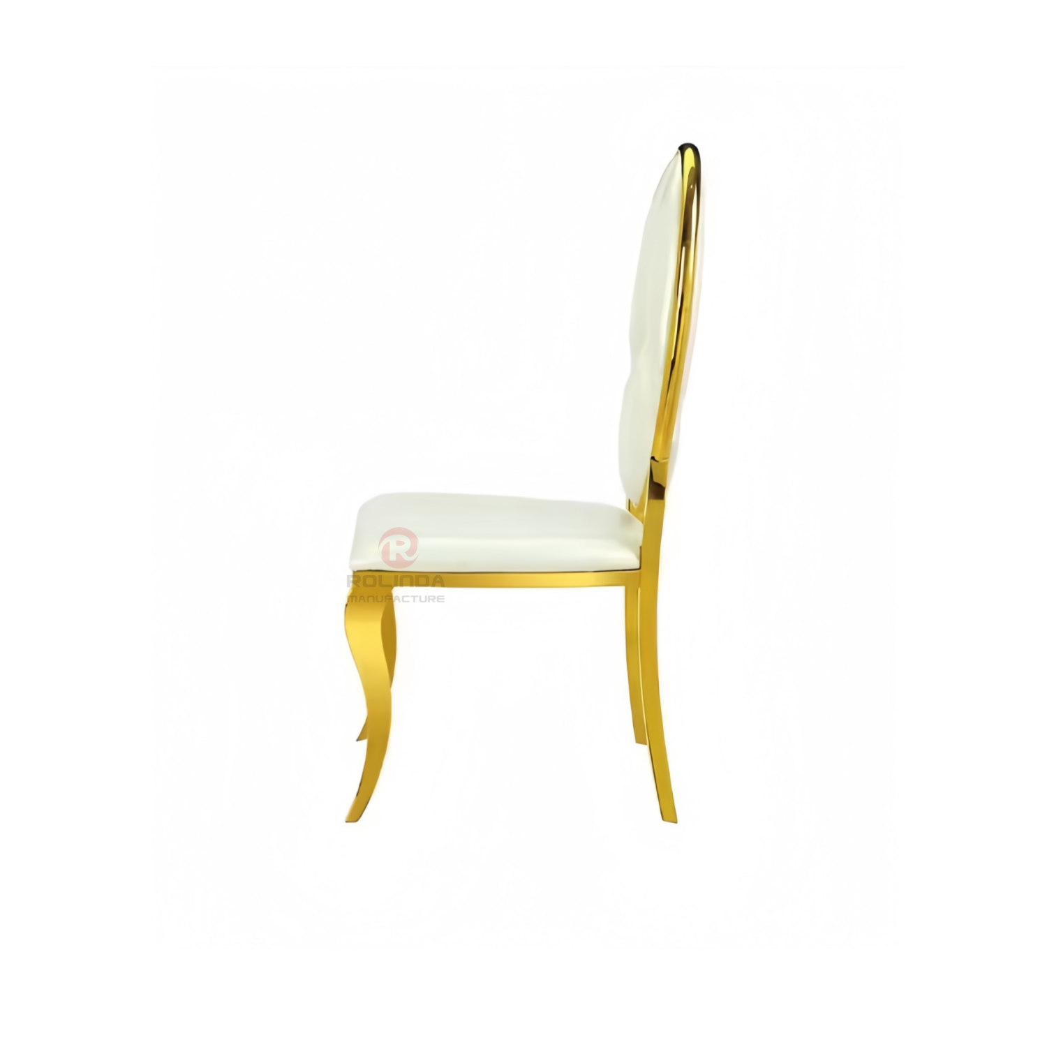 Modern design Hotel Activities Oval cross-backed stainless steel chairs