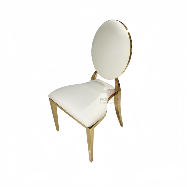 Round PU cushion cushion Wedding Bar Hotel Cafe stainless steel chairs