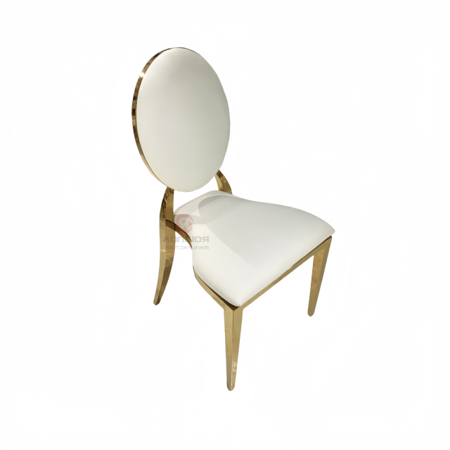 Round PU cushion cushion Wedding Bar Hotel Cafe stainless steel chairs