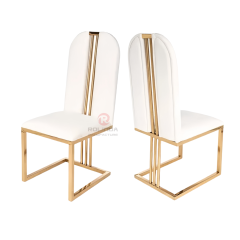 Multi-color velvet European Style high-back elegant hotel lounge Stainless steel chair