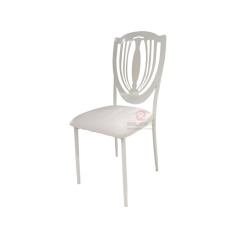 Modern metal cutout back party wedding furniture stainless steel chairs