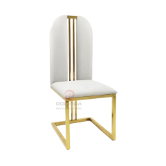 Multi-color velvet European Style high-back elegant hotel lounge Stainless steel chair