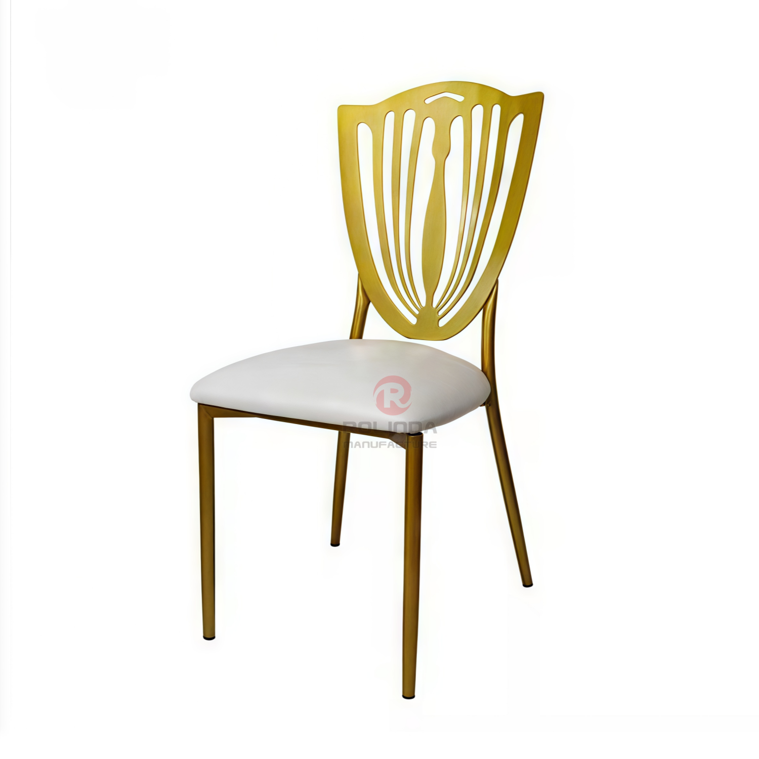 Gold hollow pattern back Wedding Bar Hotel stainless steel chairs