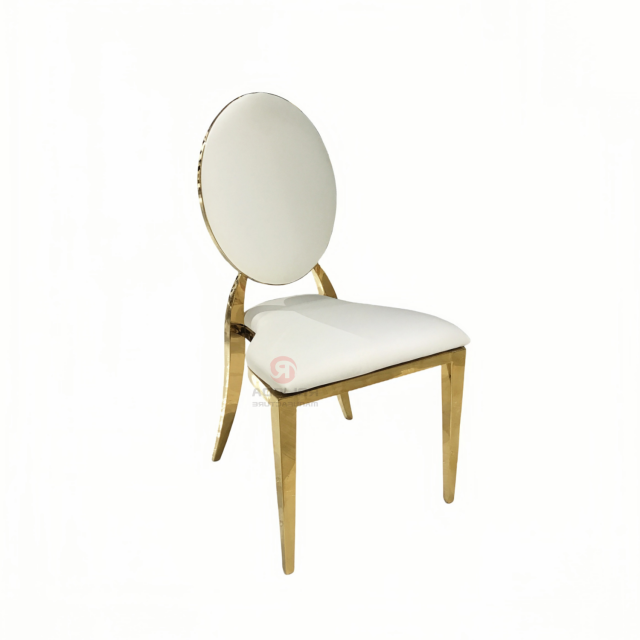 Round PU cushion cushion Wedding Bar Hotel Cafe stainless steel chairs