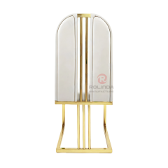 Multi-color velvet European Style high-back elegant hotel lounge Stainless steel chair