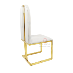 Multi-color velvet European Style high-back elegant hotel lounge Stainless steel chair