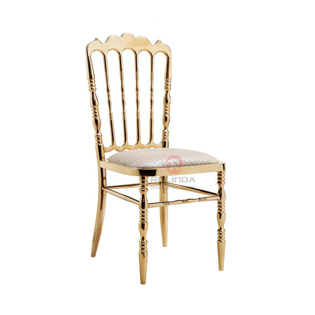 Silver Tiffany PU upholstered Wedding Party Restaurant stainless steel chairs