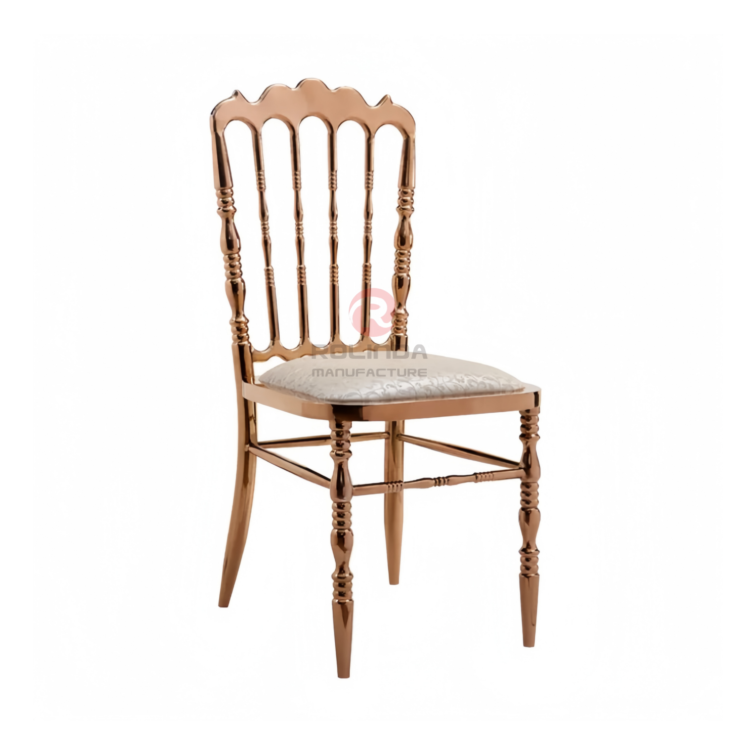 Silver Tiffany PU upholstered Wedding Party Restaurant stainless steel chairs