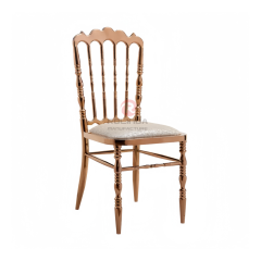 Silver Tiffany PU upholstered Wedding Party Restaurant stainless steel chairs