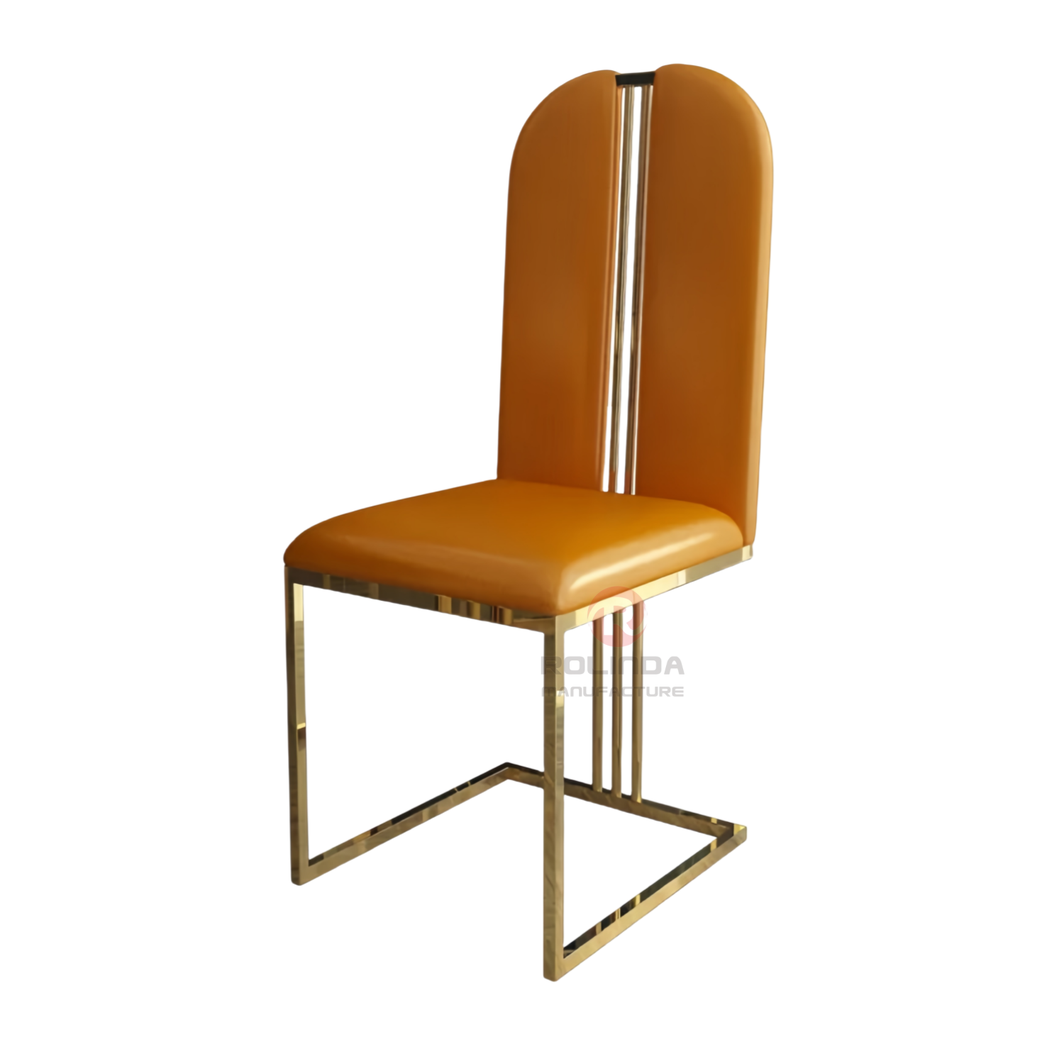Green velvet L-shaped high back luxury hotel lounge stainless steel chair