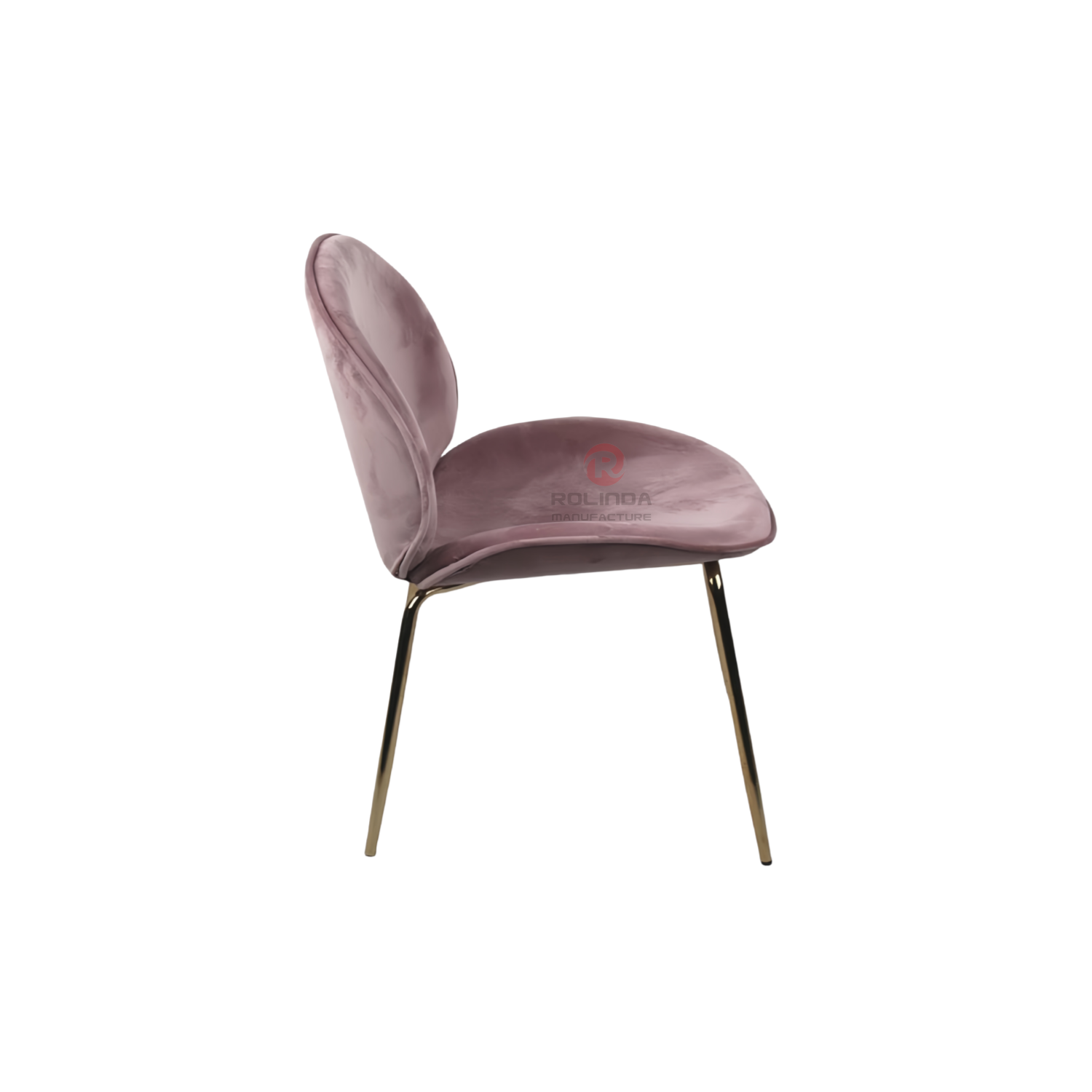 Velvet back cushion Shell Beetle Home stackable party makeup chair Stainless steel chair