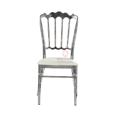 Silver Tiffany PU upholstered Wedding Party Restaurant stainless steel chairs