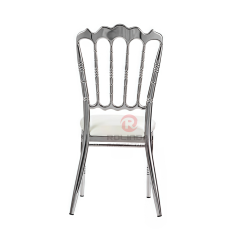 Silver Tiffany PU upholstered Wedding Party Restaurant stainless steel chairs