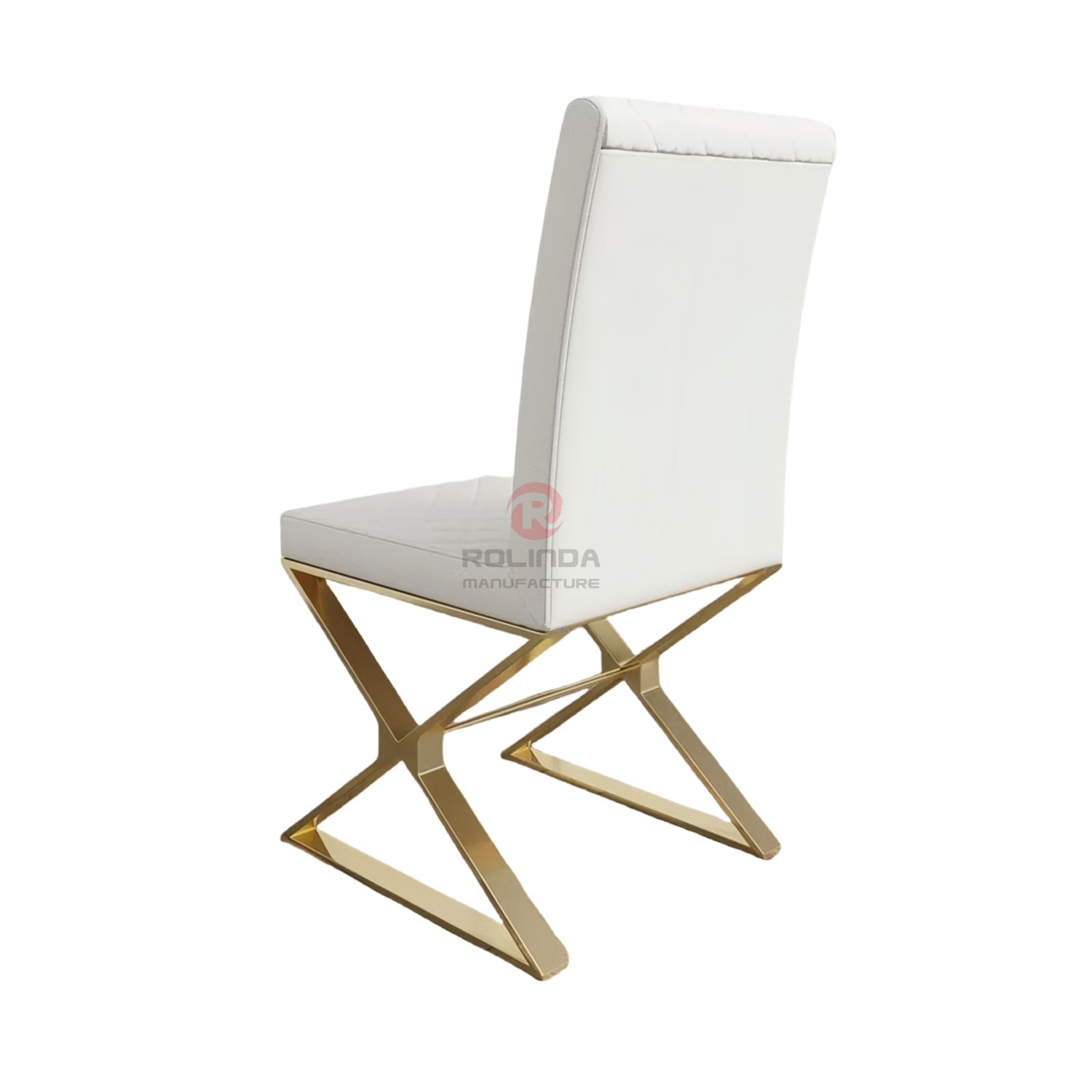 L-shaped PU backrest grid cushion Party Living Room Restaurant Hotel Stainless steel chairs