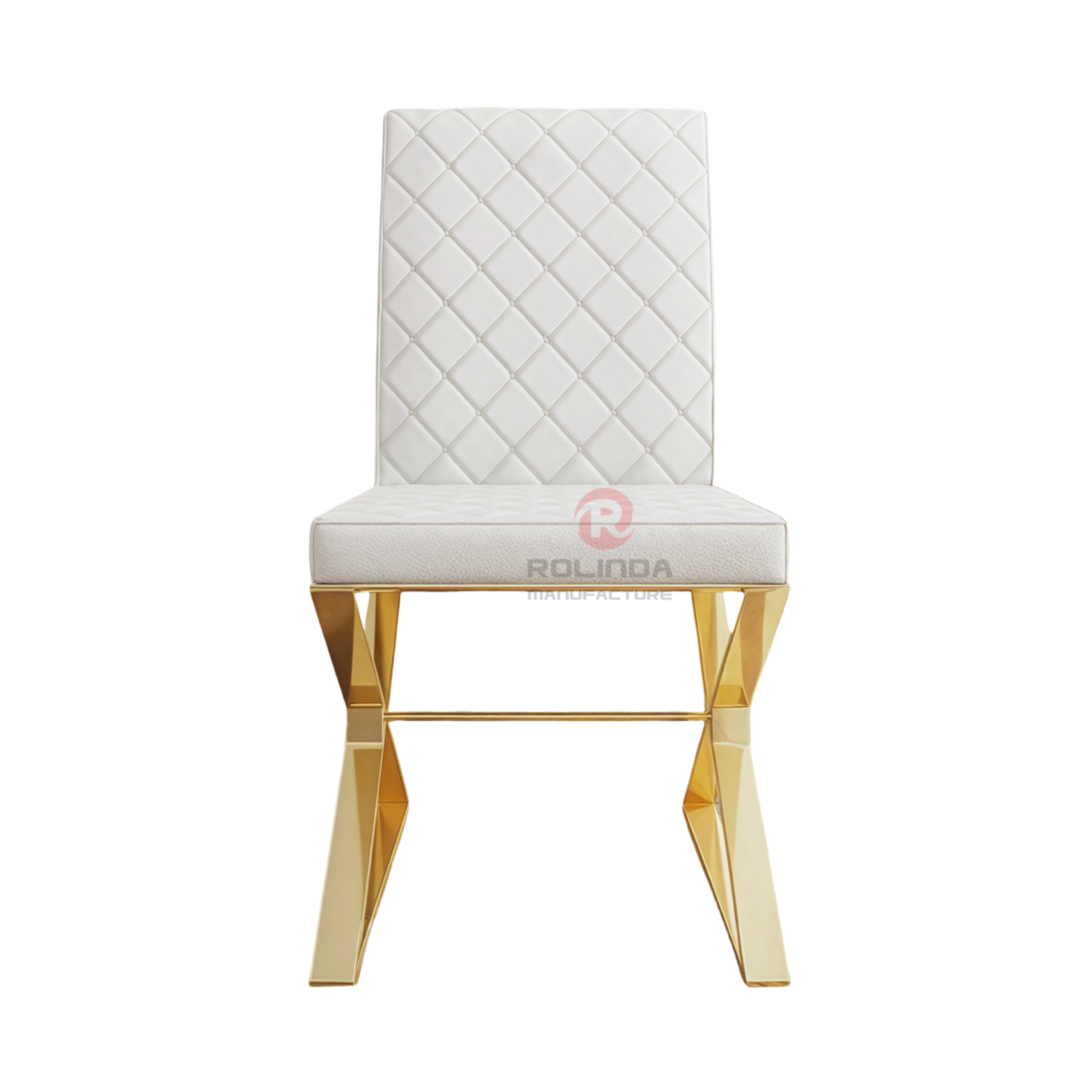 L-shaped PU backrest grid cushion Party Living Room Restaurant Hotel Stainless steel chairs