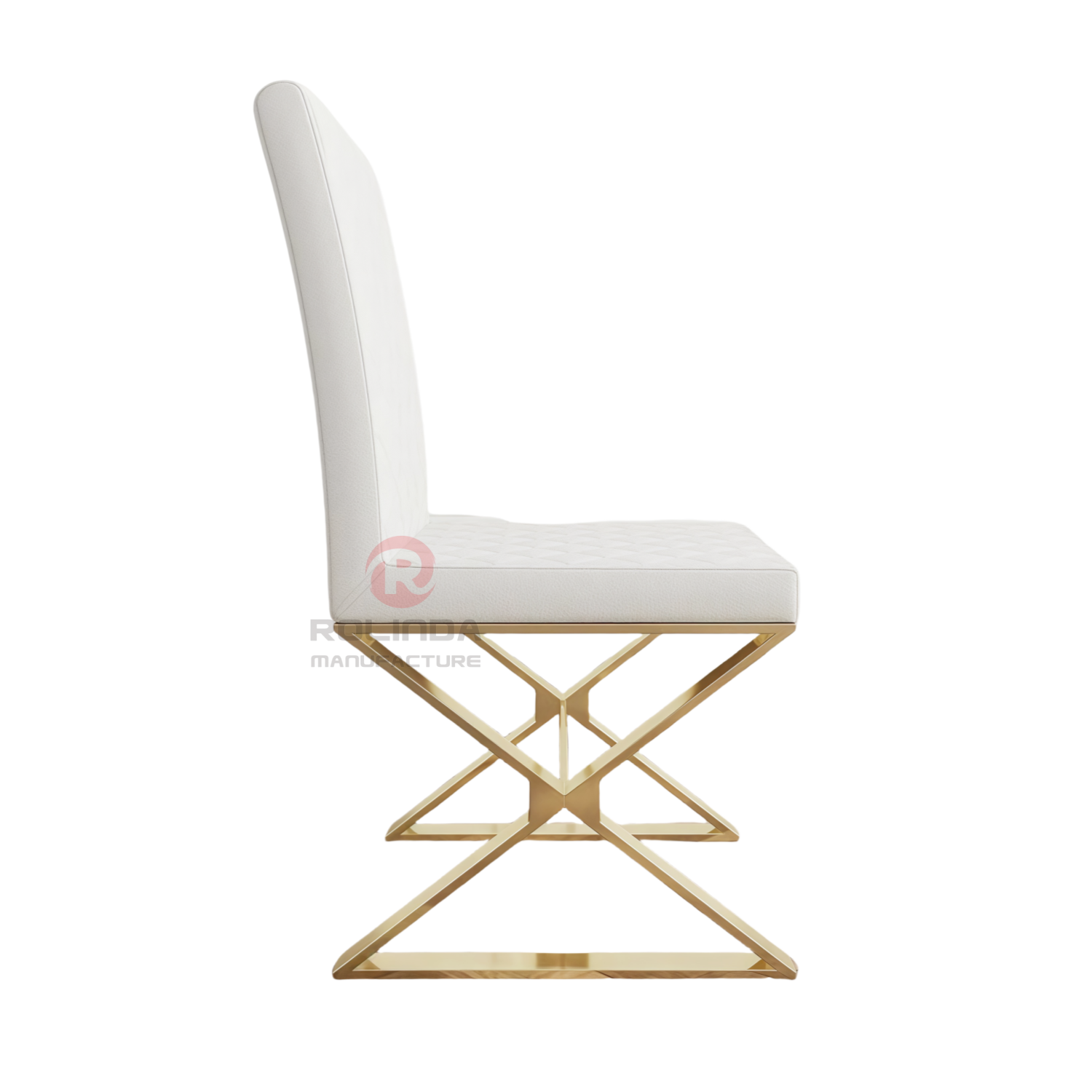 L-shaped PU backrest grid cushion Party Living Room Restaurant Hotel Stainless steel chairs