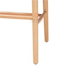 Light colored rope braided cushion bar chair Hotel Restaurant Y solid wood chair