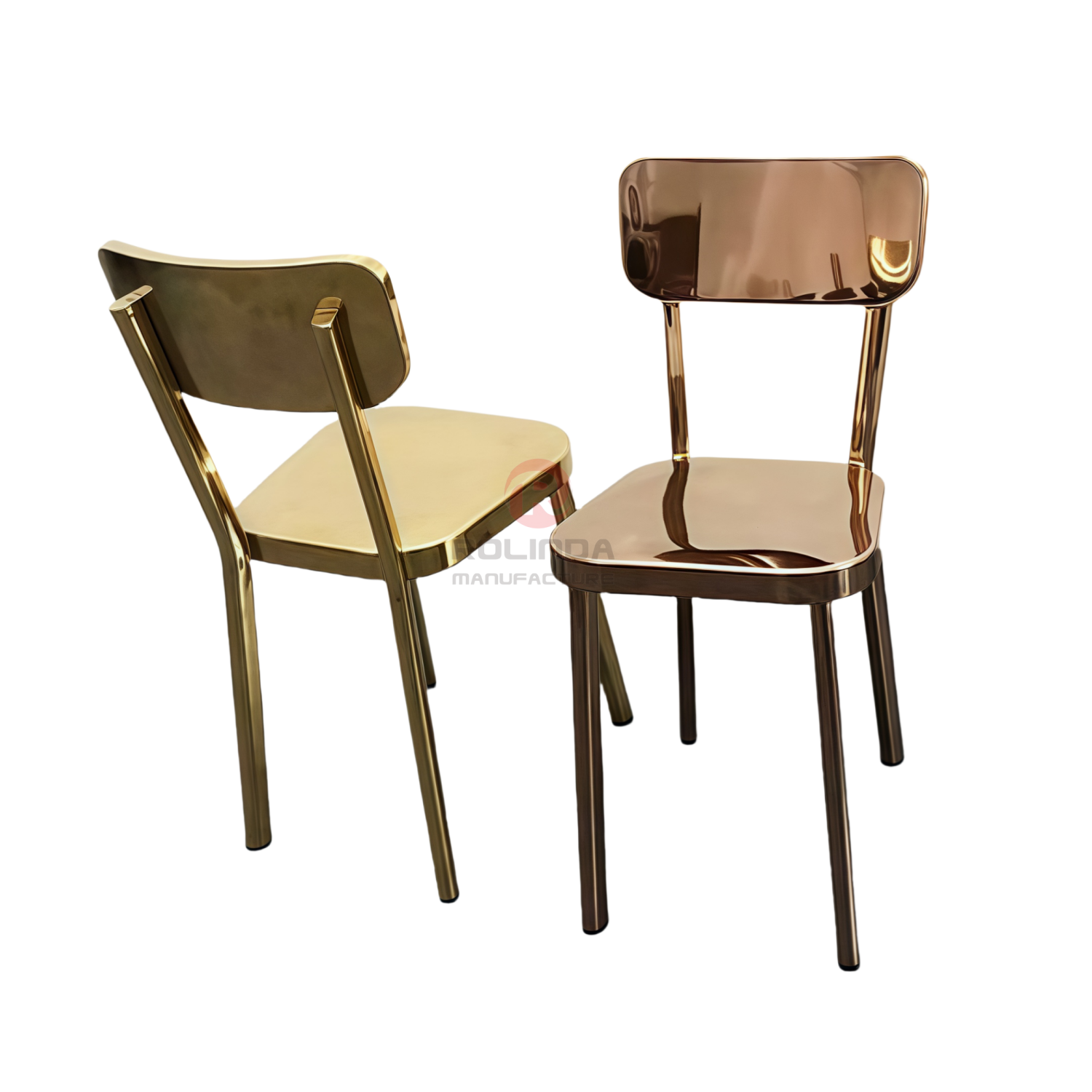 Metal Industrial style bar Kitchen terrace balcony furniture Stainless steel chairs