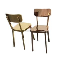 Metal Industrial style bar Kitchen terrace balcony furniture Stainless steel chairs