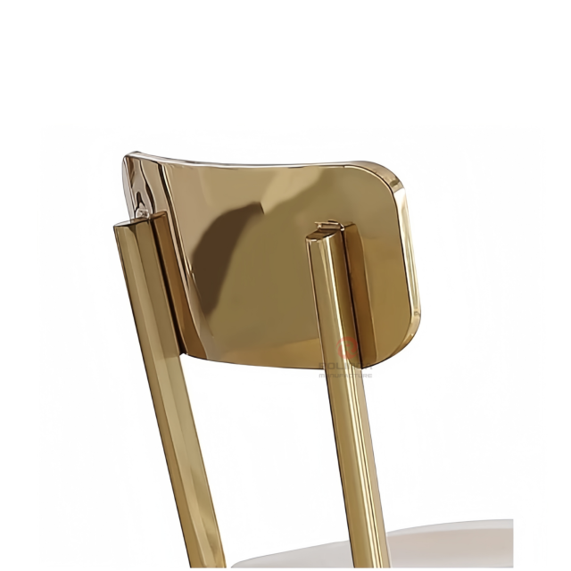 Metal Industrial style bar Kitchen terrace balcony furniture Stainless steel chairs