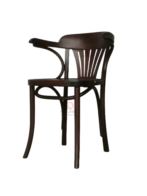 Black corner chair in living room Bedroom fan-back rattan cushion solid wood armchair