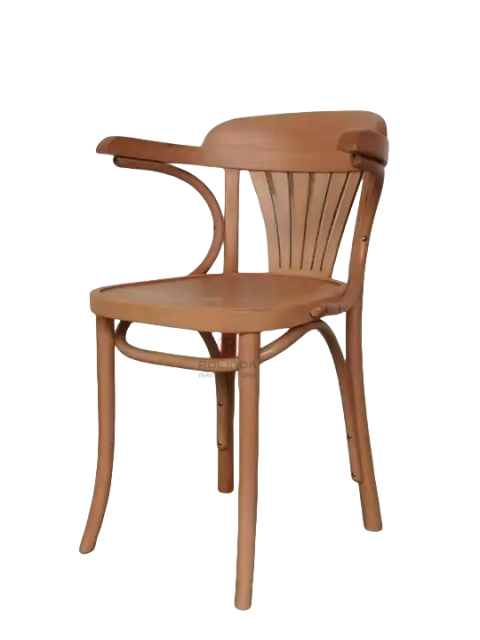 Original wood color corner chair in living room bedroom balcony rattan Solid wood armchairs