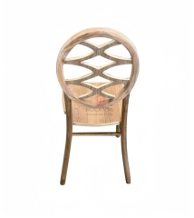 Dark wedding banquet round multi-cross patterned backrest chair Phoenix Chair