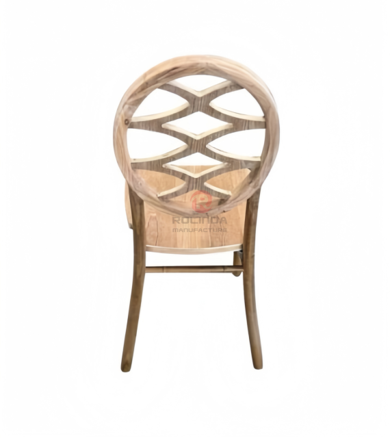 Dark wedding banquet round multi-cross patterned backrest chair Phoenix Chair