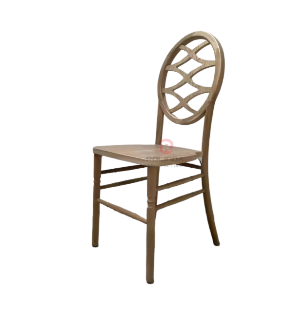 Dark wedding banquet round multi-cross patterned backrest chair Phoenix Chair