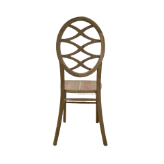 Dark wedding banquet round multi-cross patterned backrest chair Phoenix Chair