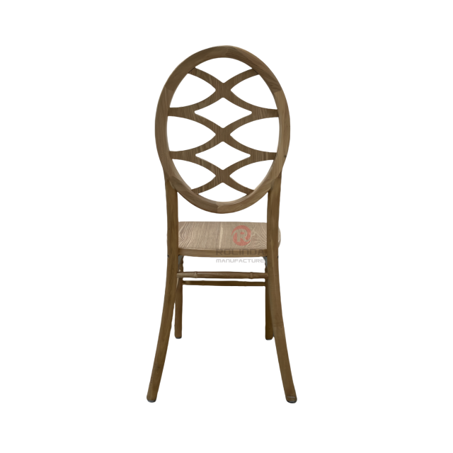 Dark wedding banquet round multi-cross patterned backrest chair Phoenix Chair