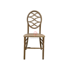 Dark wedding banquet round multi-cross patterned backrest chair Phoenix Chair