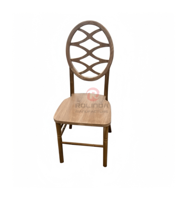 Dark wedding banquet round multi-cross patterned backrest chair Phoenix Chair