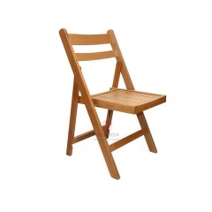Natural wood color balcony wedding party spliced seat cushion solid wood Yingjin folding chair