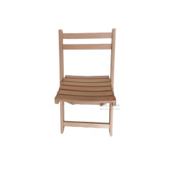 Natural wood color balcony wedding party spliced seat cushion solid wood Yingjin folding chair