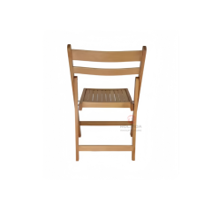 Natural wood color balcony wedding party spliced seat cushion solid wood Yingjin folding chair