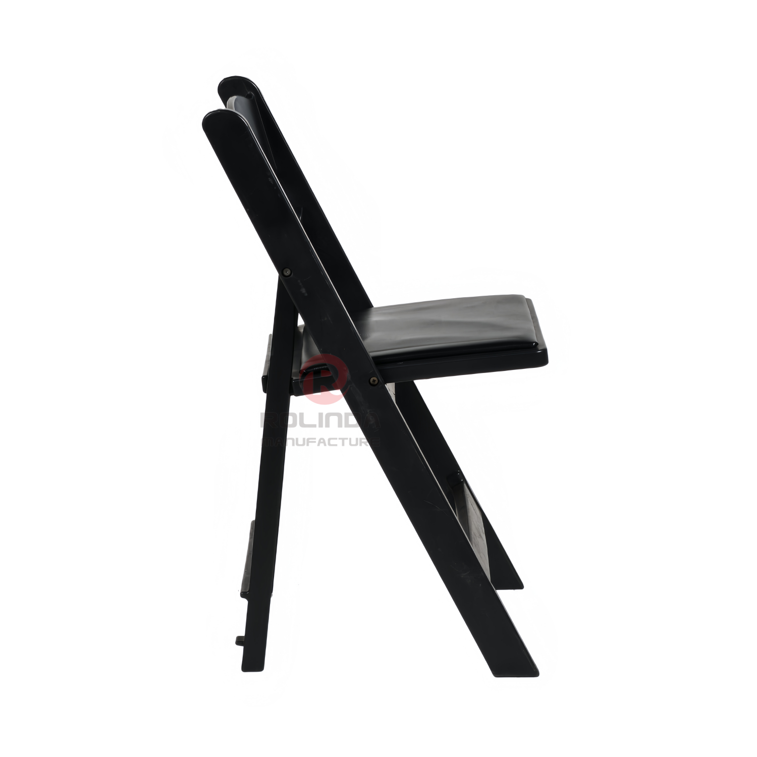 Black outdoor wedding balcony soft cushion Wimbledon chair resin folding chair