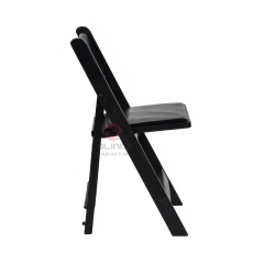 Black outdoor wedding balcony soft cushion Wimbledon chair resin folding chair