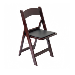 Black outdoor wedding balcony soft cushion Wimbledon chair resin folding chair