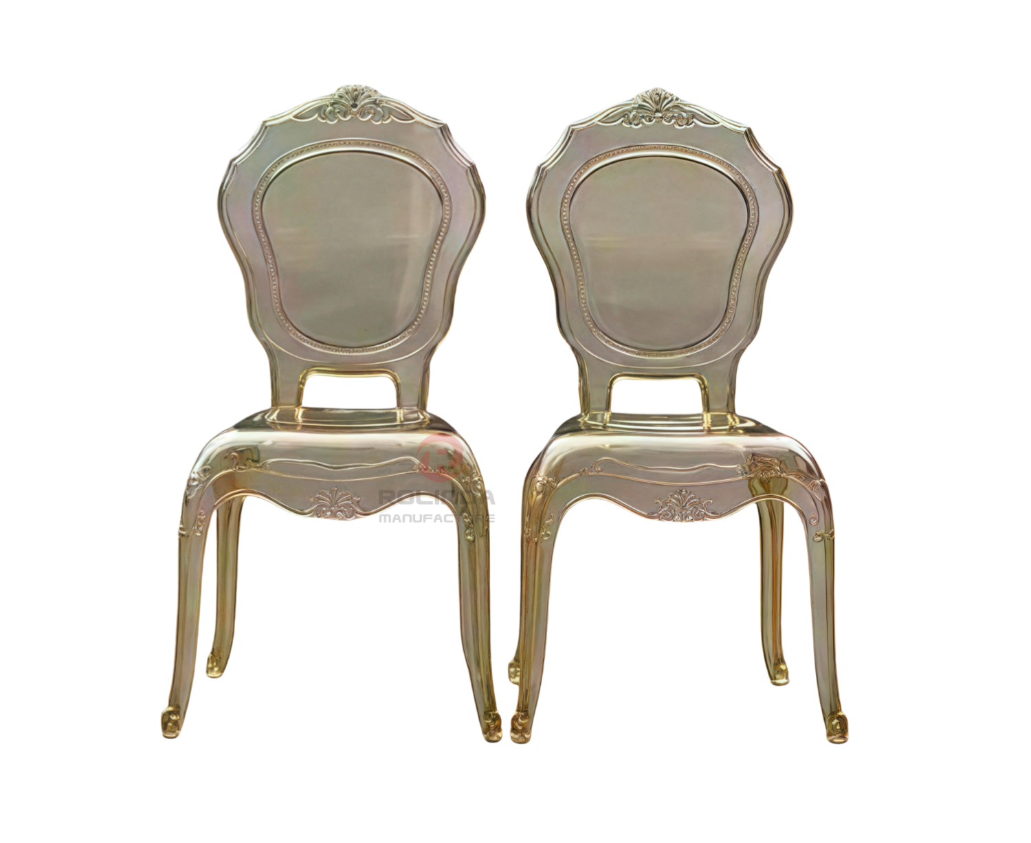 Modern amber party living room transparent crystal crown backrest resin chair