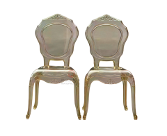 Modern amber party living room transparent crystal crown backrest resin chair