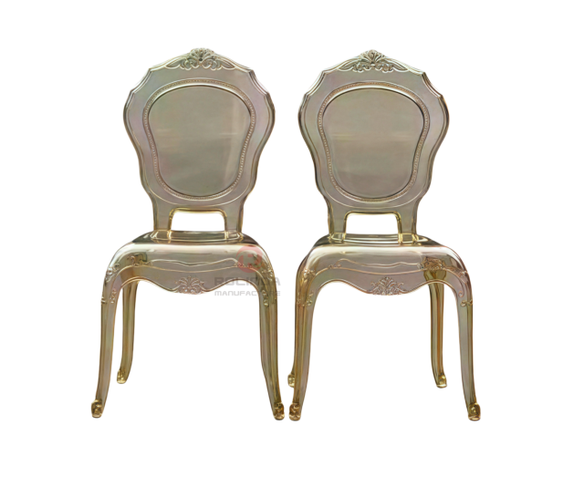 Modern amber party living room transparent crystal crown backrest resin chair