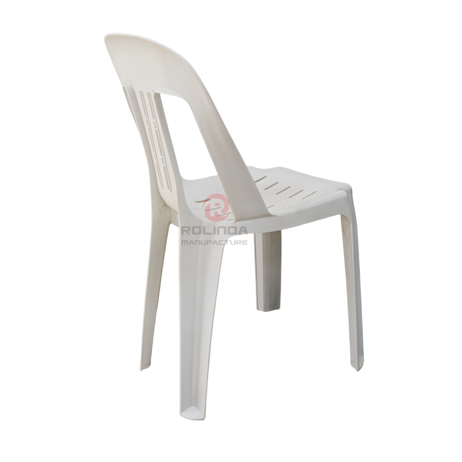 Outdoor garden beach chair armless stackable with backrests PP plastic chair