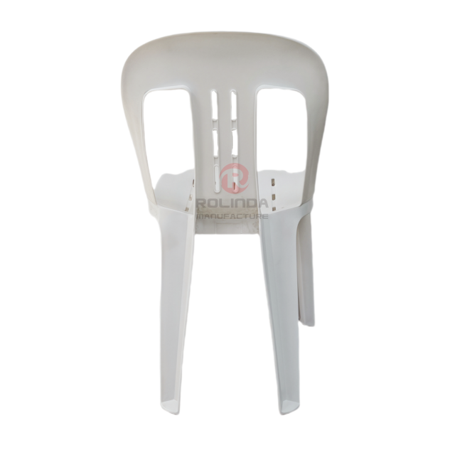 Outdoor garden beach chair armless stackable with backrests PP plastic chair