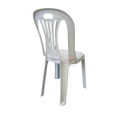 White modern portable garden beach outdoor stackable PP plastic chair