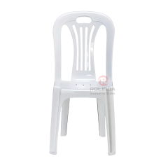 White modern portable garden beach outdoor stackable PP plastic chair